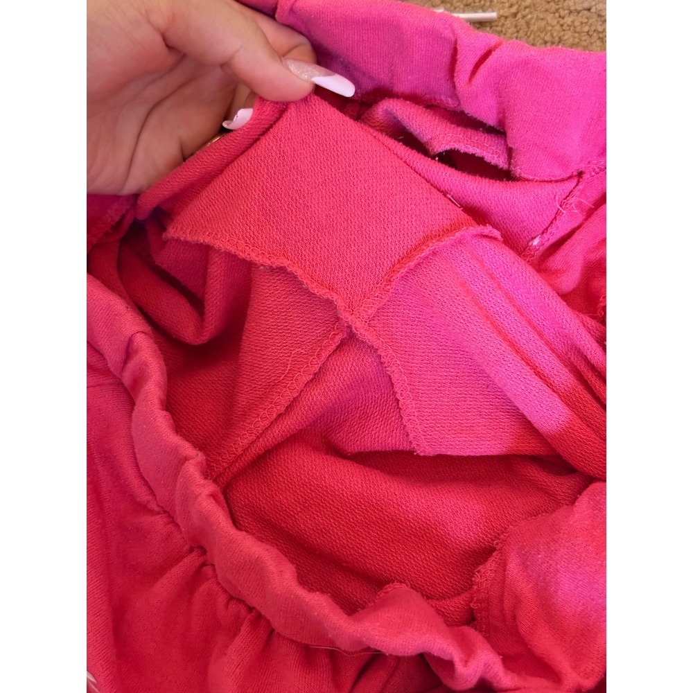 Y2K 2000s style Bebe Sleepwear Pink Joggers Sweatpants lace up Drawstring Lounge - Picture 8 of 8